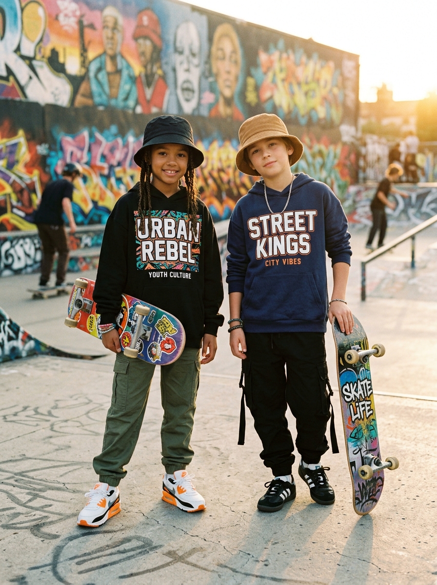 Children's streetwear — premium quality kids hoodies and tees