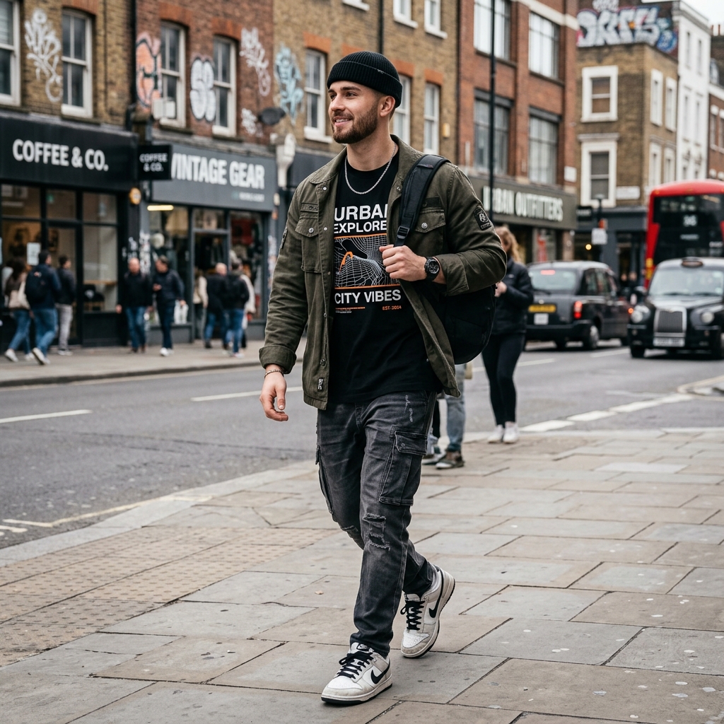 Men's smart casual streetwear